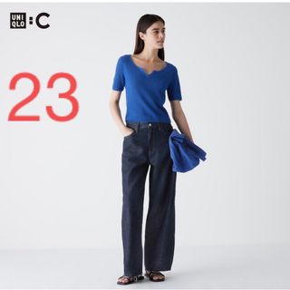 ユニクロ(UNIQLO)の【新品】ユニクロ:C ワイドストレートジーンズ(デニム/ジーンズ)