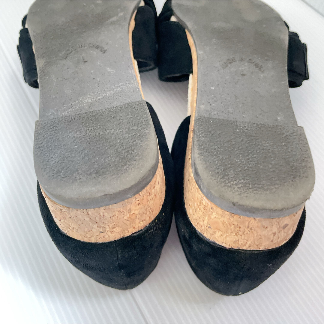 PADOUROUGE(パドリュージュ)のパドリュージュ Padourouge サンダル ブラック L 24.0-24.5 レディースの靴/シューズ(サンダル)の商品写真