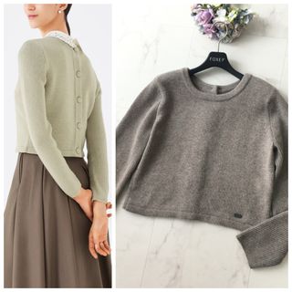 FOXEY - 新作美品　FOXEY フォクシー　2way カシミヤ100% カーディガン