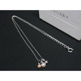 タサキ(TASAKI)の■新品同様■ TASAKI タサキ 本真珠 アコヤ真珠 パール 約4mm〜5mm ネックレス アクセサリー シルバー系 AW1906 (ネックレス)