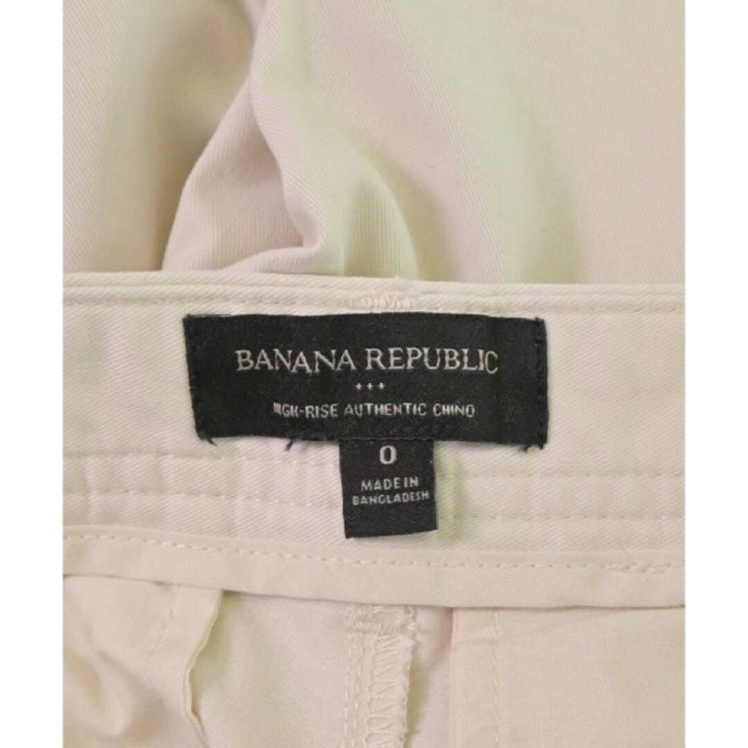 Banana Republic(バナナリパブリック)のBANANA REPUBLIC バナナリパブリック チノパン 0(XS位) 白 【古着】【中古】 レディースのパンツ(チノパン)の商品写真