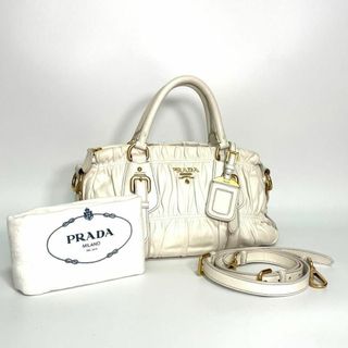 プラダ(PRADA)のPRADA プラダ ナッパ トートバッグ ショルダーバッグ 2way レザー(ショルダーバッグ)