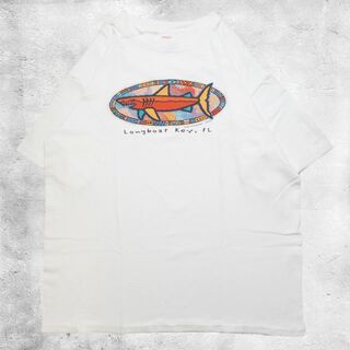 ヴィンテージ(VINTAGE)の00's SUN LOVER Tシャツ ロングボートキー US 古着 Lサイズ(Tシャツ/カットソー(半袖/袖なし))
