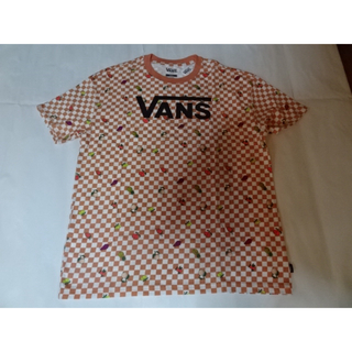 ヴァンズ(VANS)のバンズ【VANS】 チェッカー柄 フルーツプリント入りＴシャツUS XS(Tシャツ(半袖/袖なし))
