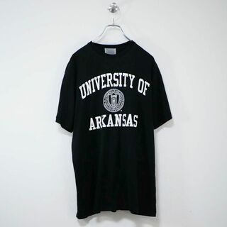 ヴィンテージ(VINTAGE)の90-00s ARKANSAS大学 カレッジTee ブラック M(Tシャツ/カットソー(半袖/袖なし))
