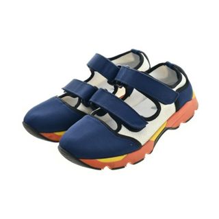 マルニ(Marni)のMARNI マルニ スニーカー EU37(23.5cm位) 紺x白 【古着】【中古】(スニーカー)