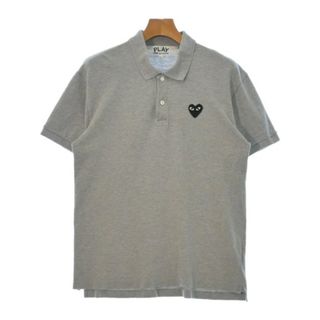 PLAY COMME des GARCONS ポロシャツ XL グレー 【古着】【中古】(ポロシャツ)