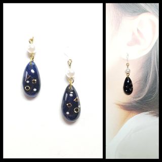 No.183-B　ゴールドメタルパーツ☆ピアス・イヤリング(ピアス)