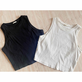 ジーユー(GU)のGU アメリカンスリーブタンクトップ　XL(Tシャツ/カットソー(半袖/袖なし))