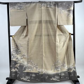 訪問着 身丈165.5cm 裄丈65.5cm M 正絹 美品 逸品【中古】(着物)