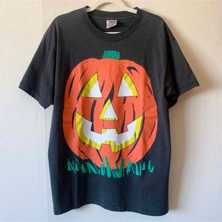 ONEITA - ONEITA  ハロウィン／カボチャ/アートTEE／USA製／Tシャツ／XL