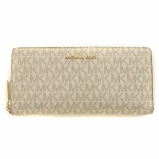 マイケルコース(Michael Kors)のマイケルコース 長財布 MKシグネチャー 総柄 ロゴ 白 35F8GTVE9B(財布)