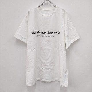 MM6 - MM6/Maison Margiela オーバーサイズ ロゴプリント クルーネックTシャツ S32GC0486 サイズL 半袖Ｔシャツ カットソー ホワイト レディース エムエム6/メゾンマルジェラ【中古】4-0509S◎