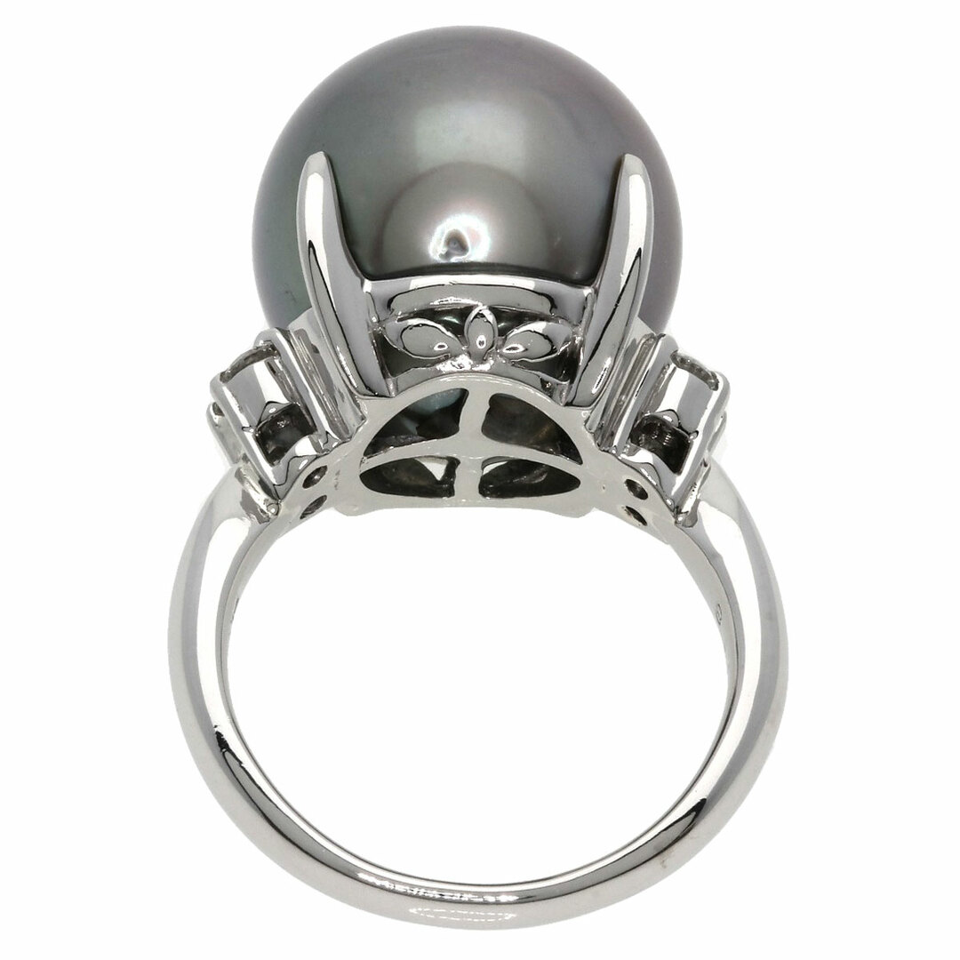 SELECT JEWELRY 黒蝶パール 真珠 ダイヤモンド リング・指輪 PT1000 レディース レディースのアクセサリー(リング(指輪))の商品写真