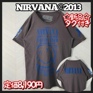 新品 デッドストック NIRVANA Tシャツ 半袖 両面ロゴ グレー 2013(Tシャツ/カットソー(半袖/袖なし))