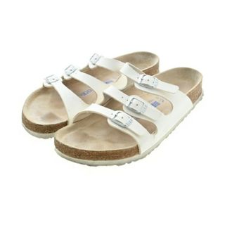 ビルケンシュトック(BIRKENSTOCK)のBIRKENSTOCK ビルケンシュトック サンダル 25cm 白 【古着】【中古】(サンダル)