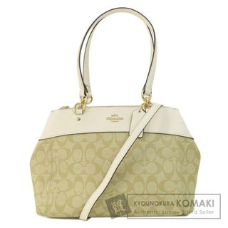 コーチ(COACH)のCOACH F25398 シグネチャー 2WAY ハンドバッグ PVC レザー レディース(ハンドバッグ)