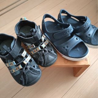 クロックス(crocs)のサンダル　19cm　クロックス　IFME 2点セット(サンダル)