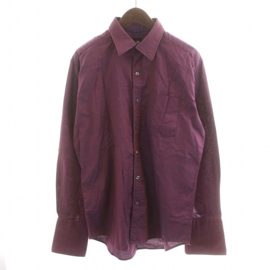 Paul Smith(ポールスミス)のPAUL SMITH 長袖シャツ ドレスシャツ ダブルカフス 16 L 紫 メンズのトップス(シャツ)の商品写真