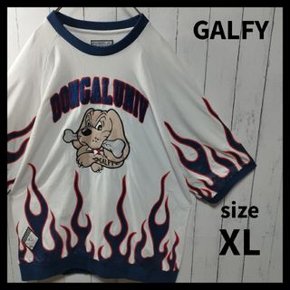 ガルフィー(GALFY)の【GALFY】Fire Patterned Ringer Tee　D1091(Tシャツ/カットソー(半袖/袖なし))