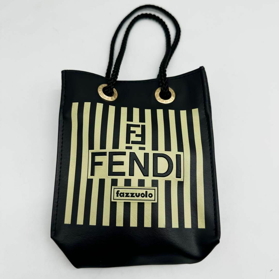 【超美品】フェンディ fazzuolo ミニショッパー ミニトートバッグ ペカン 【超美品】フェンディ fazzuolo ミニショッパー ミニトートバッグ ペカン
