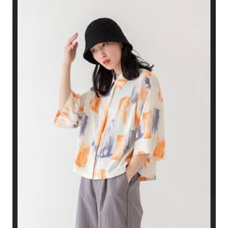 ユナイテッドアローズ(UNITED ARROWS)のCITEN ウォーターカラーボックスシャツ(シャツ/ブラウス(半袖/袖なし))