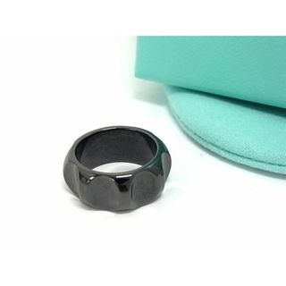 Tiffany & Co. - ■極美品■ TIFFANY＆Co ティファニー グルーブ チタン リング 指輪 アクセサリー 約12号 ブラック系 AV9127 