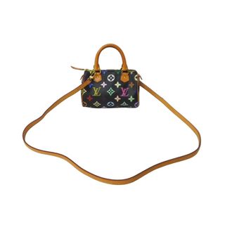 ルイヴィトン(LOUIS VUITTON)の極美品 LOUIS VUITTON ルイヴィトン ハンドバッグ M92644 ミニスピーディ モノグラムマルチカラー ブラック ゴールド 中古 64110(ハンドバッグ)