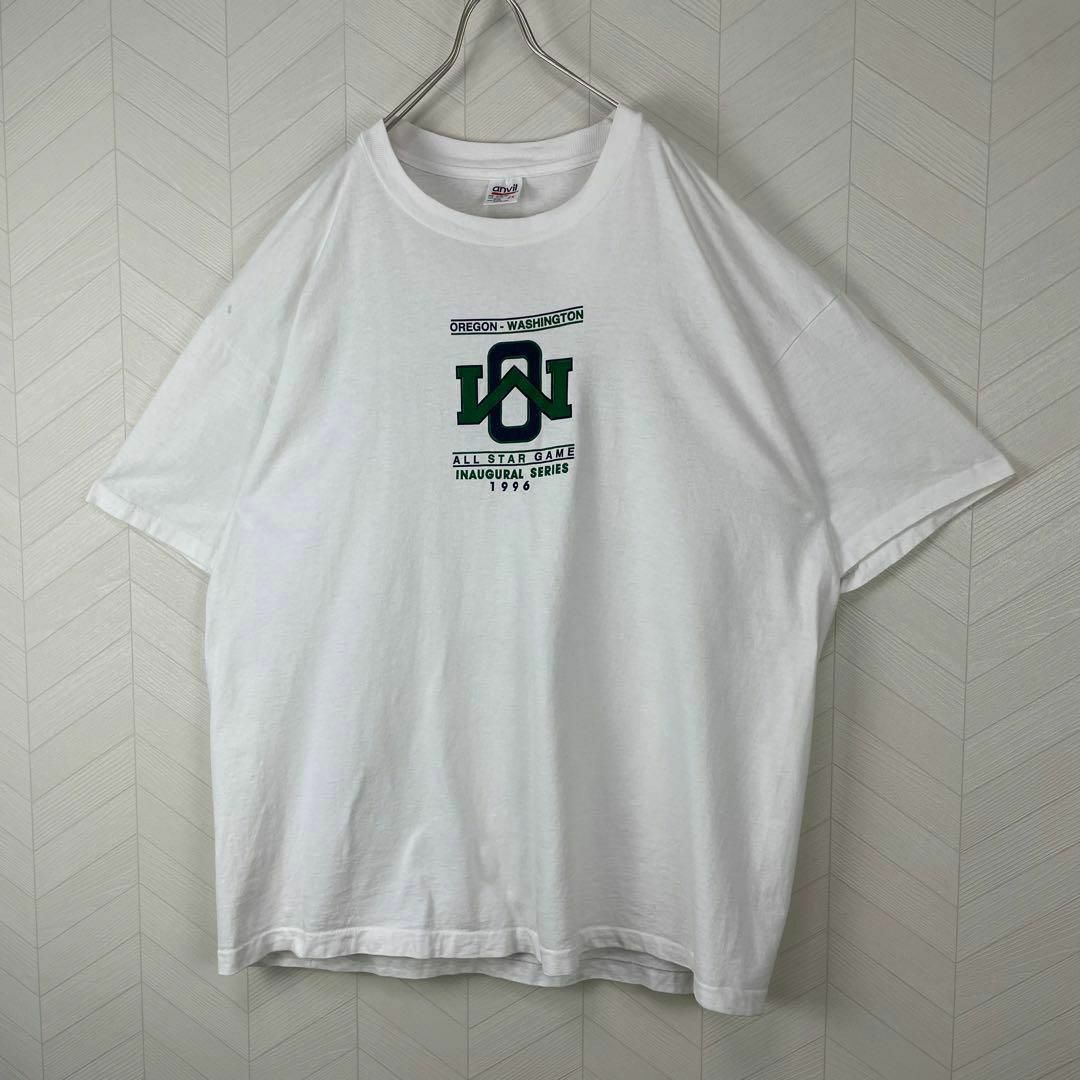 Anvil(アンビル)の激レア USA製 90s Tシャツ シングルステッチ 両面プリント ビックサイズ メンズのトップス(Tシャツ/カットソー(半袖/袖なし))の商品写真