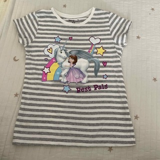ディズニー(Disney)のソフィア　Tシャツ　130 ボーダー(Tシャツ/カットソー)