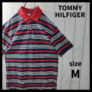 トミーヒルフィガー(TOMMY HILFIGER)の【TOMMY HILFIGER】Striped Polo Shirt(ポロシャツ)