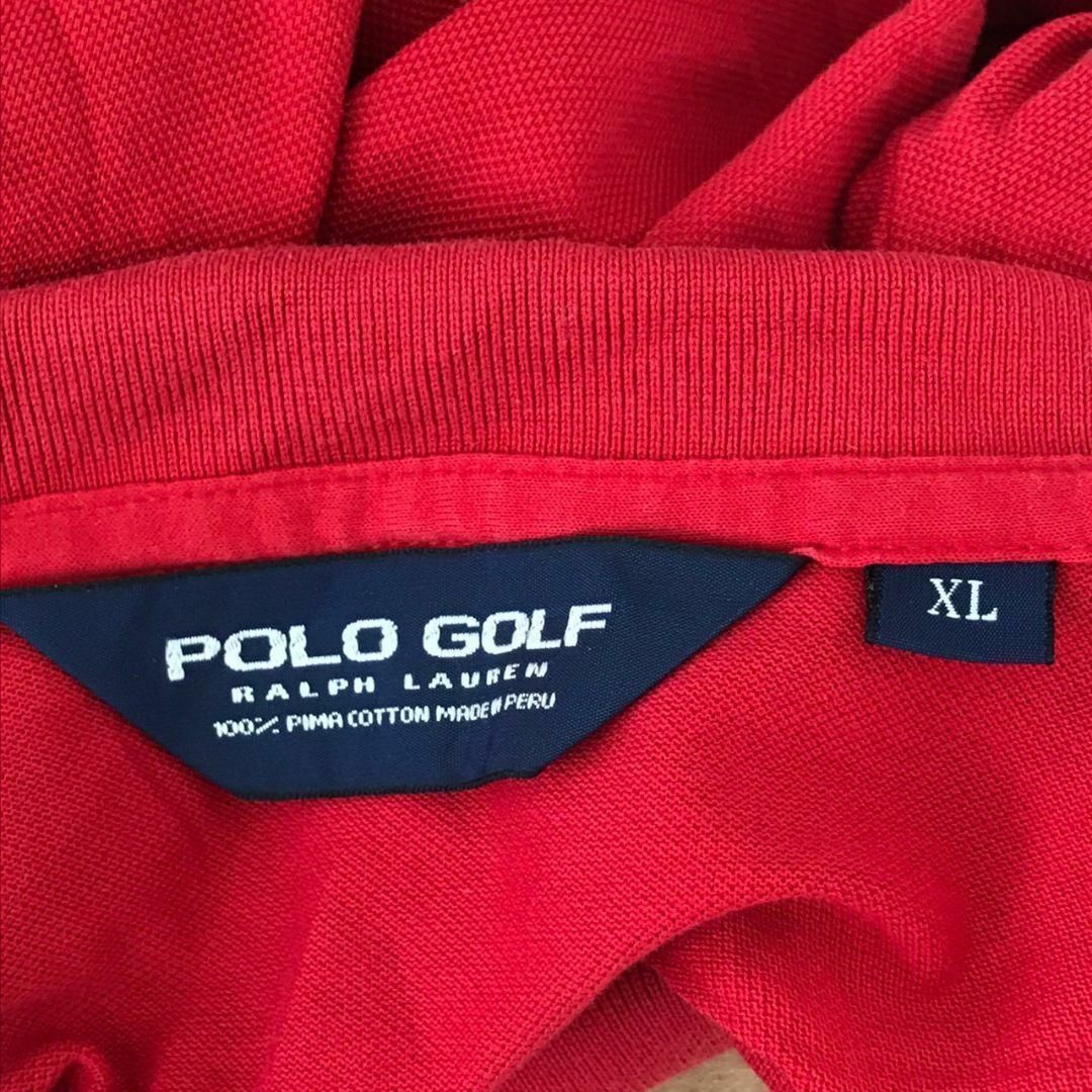 POLO RALPH LAUREN(ポロラルフローレン)の【k4070】USA古着90sポロラルフローレン刺繍ロゴ半袖ビッグポロシャツXL メンズのトップス(ポロシャツ)の商品写真