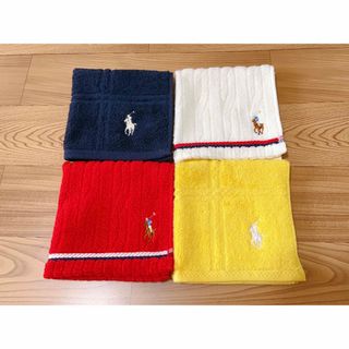 ポロラルフローレン(POLO RALPH LAUREN)の新品　ラルフローレン ハンカチ4枚セット(ハンカチ/ポケットチーフ)