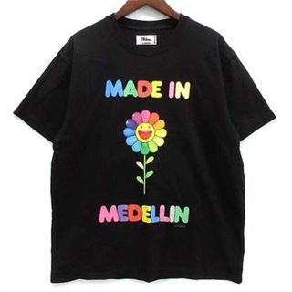 アザー(other)のカイカイキキ J Balvin 村上隆 レインボーフラワー Tシャツ ブラック(Tシャツ/カットソー(半袖/袖なし))