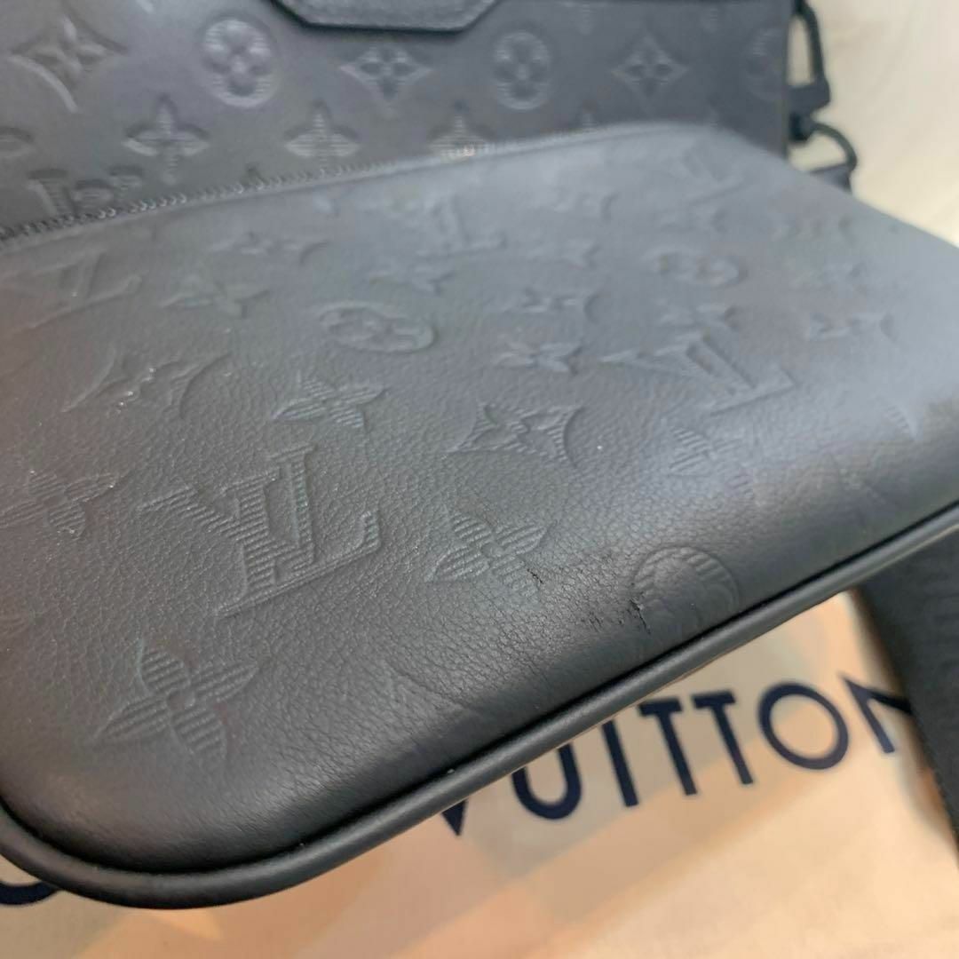 ☆超美品☆ルイヴィトン トリオ・メッセンジャー モノグラム カーフレザー 黒 ☆超美品☆ルイヴィトン トリオ・メッセンジャー モノグラム カーフレザー 黒