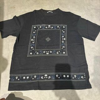 ザラ(ZARA)のZARA　ペイズリー　Tシャツ　ザラ バンダナ柄 カットソー 半袖(Tシャツ/カットソー(半袖/袖なし))