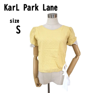 【S(7)】KarL Park Lane リボン付きデザイン 爽やか トップス(Tシャツ(半袖/袖なし))