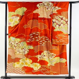 振袖 身丈151.5cm 裄丈62cm 正絹 優品 【中古】(着物)