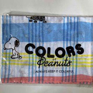 SNOOPY - 新品未使用 スヌーピー 手ぬぐい 綿100% 90×32cm チェック柄