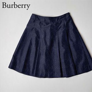 バーバリー(BURBERRY)の美品　BURBERRY LONDON バーバリー　フレアスカート　ドット柄(ひざ丈スカート)