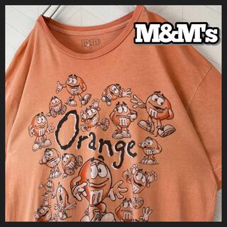 M&M's Tシャツ オレンジ オーバーサイズ ヴィンテージ チョコ USA古着(Tシャツ/カットソー(半袖/袖なし))