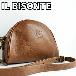 IL BISONTE - 【イタリアンレザーの魅力✨】　イルビゾンテ　ショルダーバッグ ハーフムーン