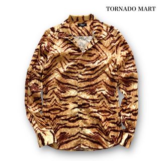 トルネードマート(TORNADO MART)の【TORNADO MART】トルネードマート シワ加工 タイガー柄シャツ (L)(シャツ)