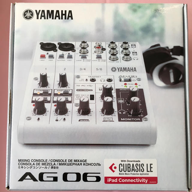 ヤマハ(ヤマハ)の【美品】YAMAHA AG06 オーディオインターフェース 楽器のDTM/DAW(オーディオインターフェイス)の商品写真