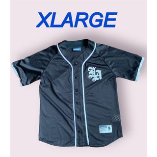 XLARGE - トップス　ベースボールシャツ　XLARGE メッシュ　エクストララージ　S