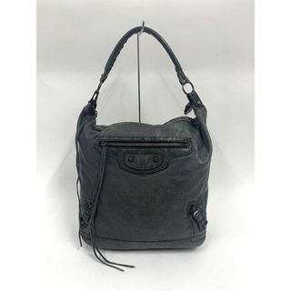 BALENCIAGA BAG - 最安値BALENCIAGA バレンシアガ ザ・デイ レザー ハンドバッグ グレー