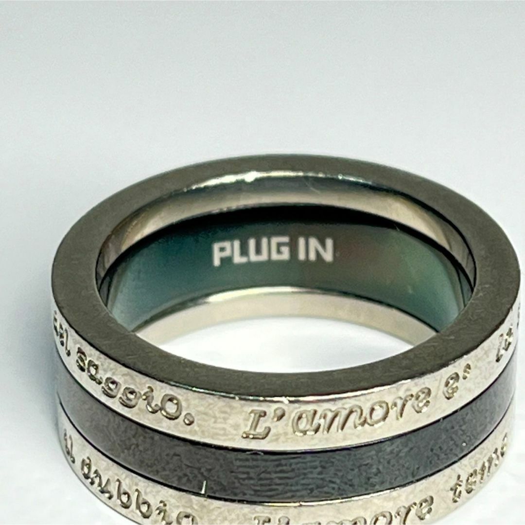 Plug in プラグイン　リング　シルバー　重厚感　鑑定済み　刻印有り メンズのアクセサリー(リング(指輪))の商品写真