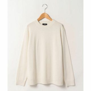 セオリー(theory)の新品　23AW  セオリー　カシミヤ　ニット　クルーネック　白　S(ニット/セーター)