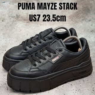 プーマ(PUMA)のPUMA MAYZE プーマ メイズ 23.5cm 厚底スニーカー ブラック(スニーカー)