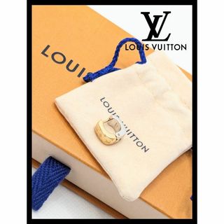 LOUIS VUITTON - ✨極美品✨ルイヴィトン ブックルドレイユ ナノグラム片耳ピアス　ゴールドシルバー